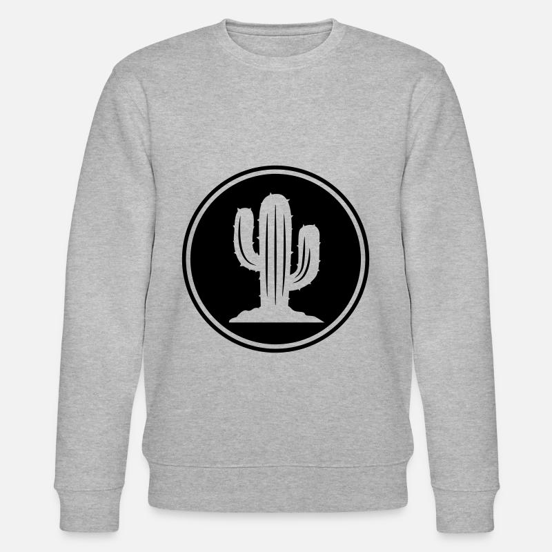 Kaktus Symbol - Stanley/Stella Unisex Bio-Sweatshirt CHANGER  - Grau meliert