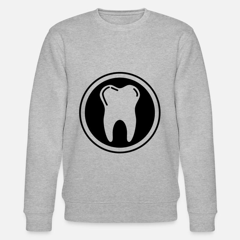 Symbole de l’icône de dent - Sweat bio CHANGER Stanley/Stella Unisexe - gris chiné