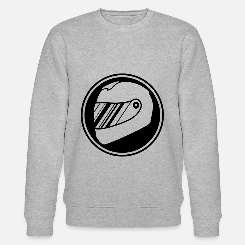 Rennfahrer helm racing - Stanley/Stella Unisex Bio-Sweatshirt CHANGER  - Grau meliert