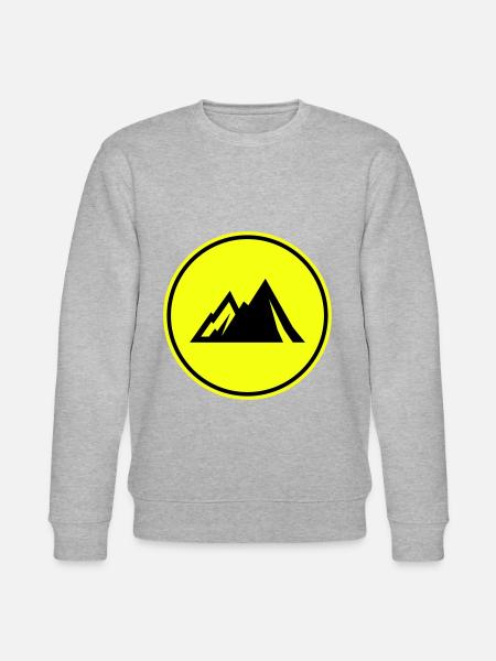 Mountains mountains icon - Stanley/Stella CHANGER Unisex Organic Sweatshirt - heather grey