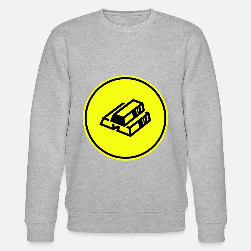 Gold Silhouette icon - Stanley/Stella Unisex Bio-Sweatshirt CHANGER  - Grau meliert