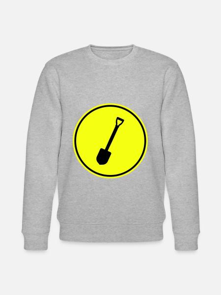 Shovel icon silhouette - Stanley/Stella CHANGER Unisex Organic Sweatshirt - heather grey