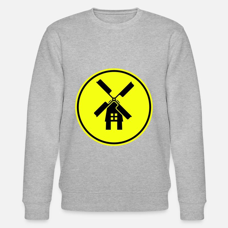 Windmühle Ivon Silhouette - Stanley/Stella Unisex Bio-Sweatshirt CHANGER  - Grau meliert