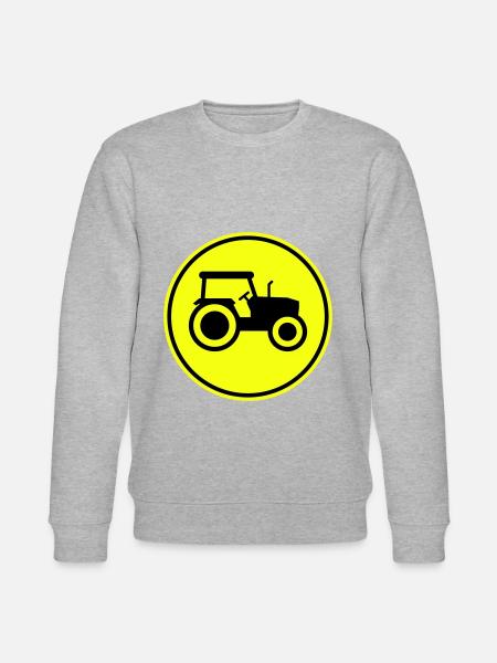 Traktor icon Silhouette - Stanley/Stella Unisex Bio-Sweatshirt CHANGER  - Grau meliert