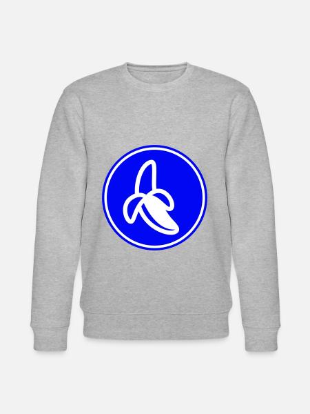 Banane Icon - Stanley/Stella Unisex Bio-Sweatshirt CHANGER - Grau meliert