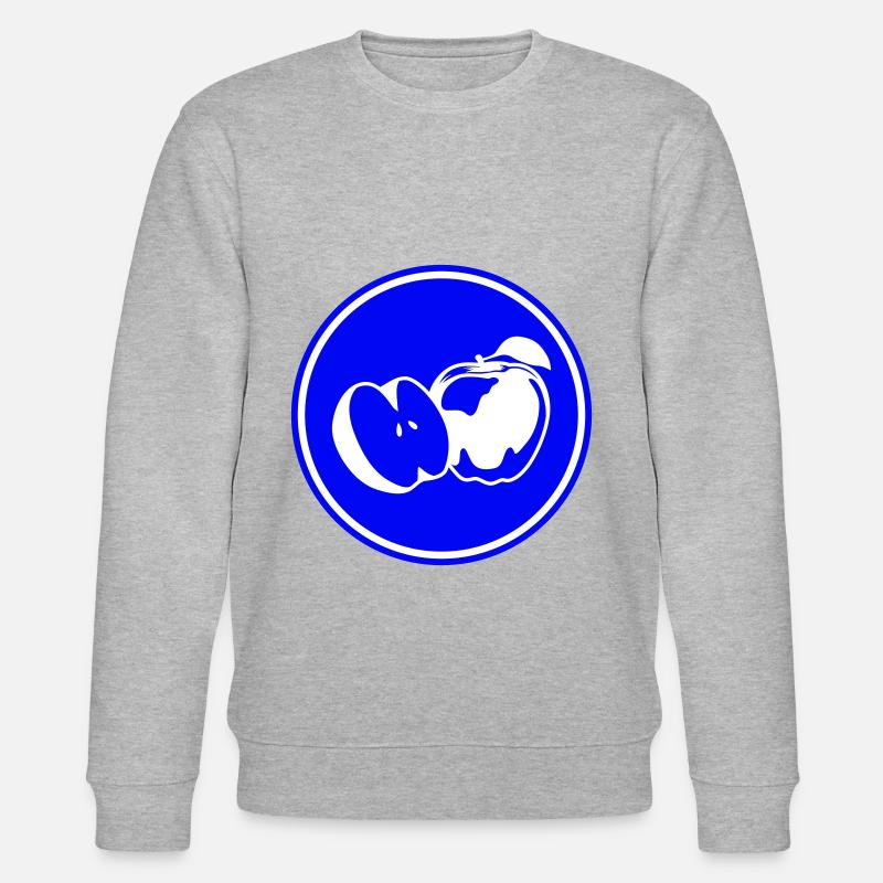 Apfel icon vitamine - Stanley/Stella Unisex Bio-Sweatshirt CHANGER  - Grau meliert