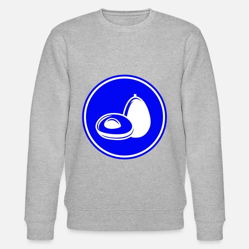 Avocado symbol - Stanley/Stella Unisex Bio-Sweatshirt CHANGER  - Grau meliert