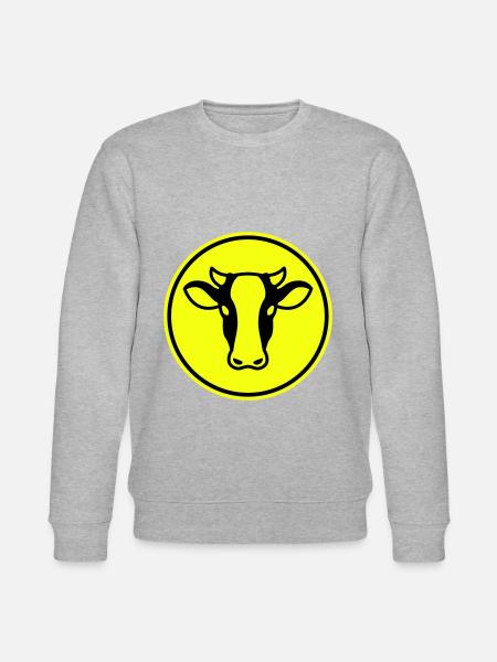 Cow head - Stanley/Stella CHANGER Unisex Organic Sweatshirt - heather grey