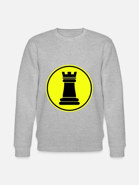 Chess piece tower - Stanley/Stella CHANGER Unisex Organic Sweatshirt - heather grey