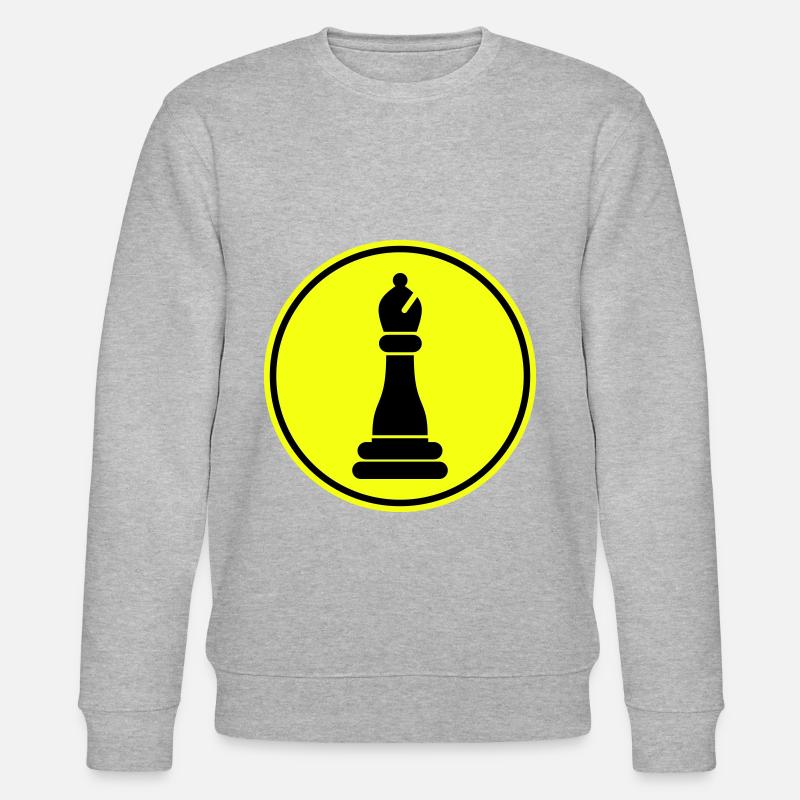 Symbole de pièce d’échecs - Sweat bio CHANGER Stanley/Stella Unisexe - gris chiné