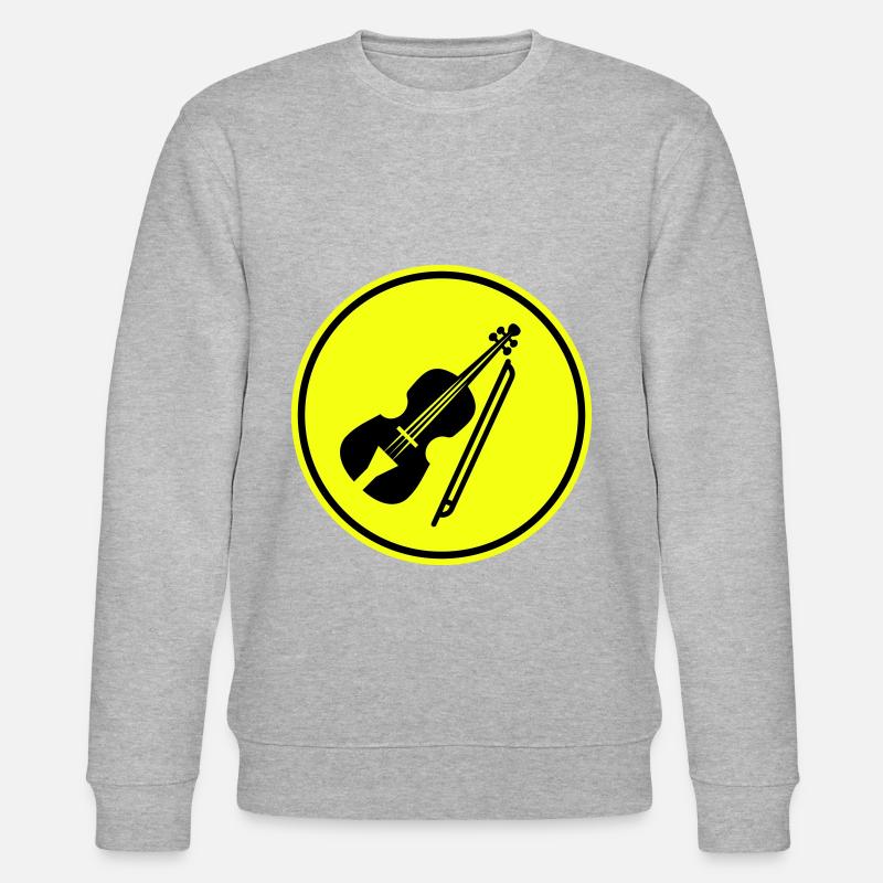 Symbole de l’icône du violon - Sweat bio CHANGER Stanley/Stella Unisexe - gris chiné