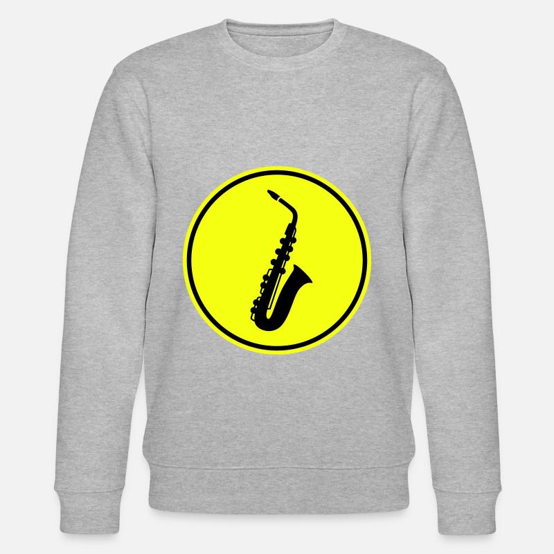 Trompete Symbol - Stanley/Stella Unisex Bio-Sweatshirt CHANGER  - Grau meliert