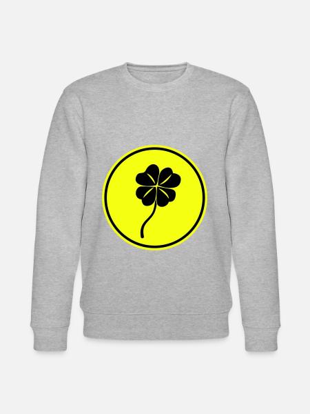 Cloverleaf luck - Stanley/Stella CHANGER Unisex Organic Sweatshirt - heather grey