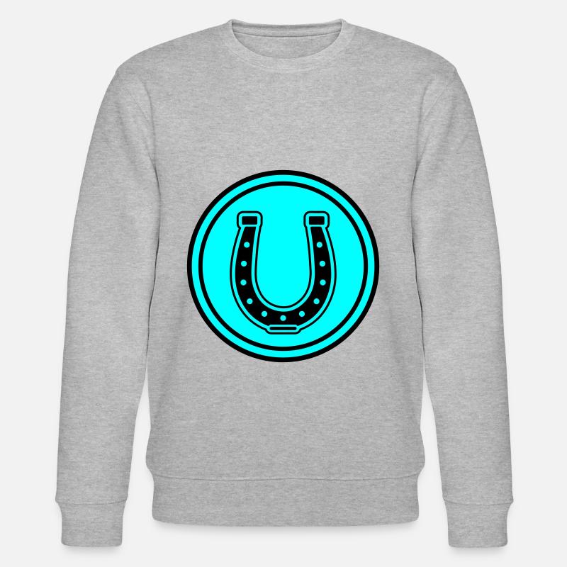 Hufeisen Symbol - Stanley/Stella Unisex Bio-Sweatshirt CHANGER  - Grau meliert