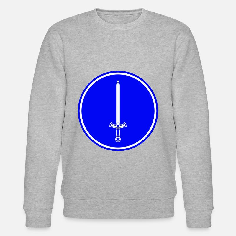 Schwert Icon Symbol - Stanley/Stella Unisex Bio-Sweatshirt CHANGER - Grau meliert