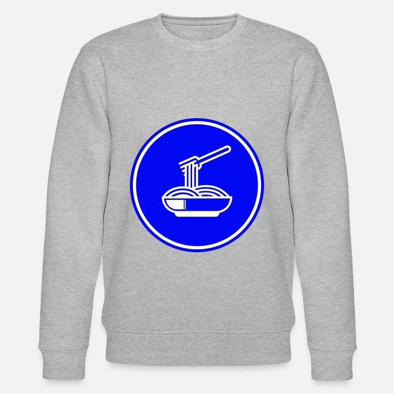 Spaghetti symbol - Stanley/Stella Unisex Bio-Sweatshirt CHANGER  - Grau meliert