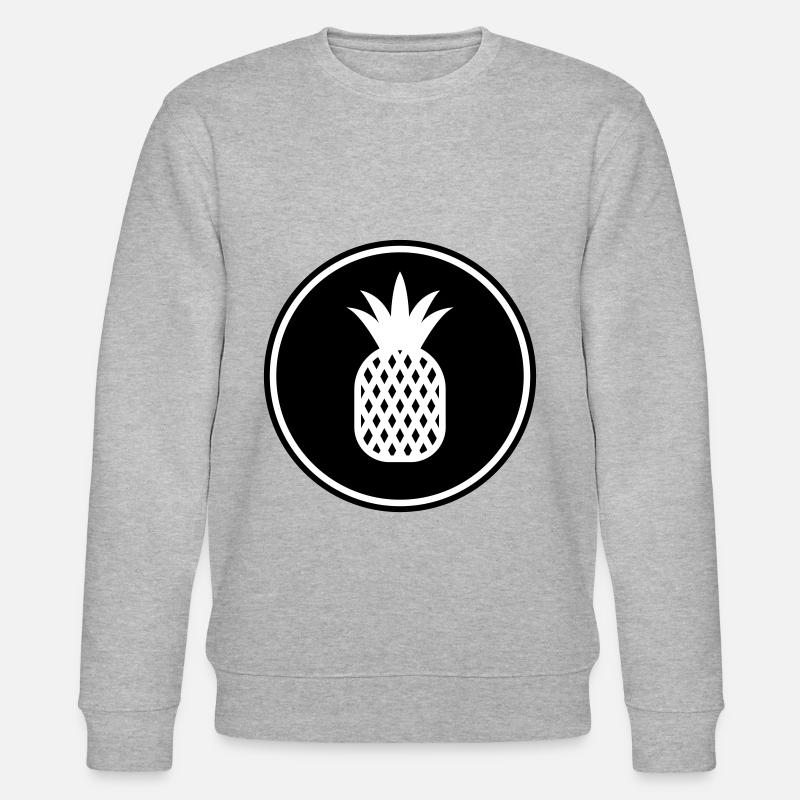 pineapple fruit - Stanley/Stella CHANGER Unisex Organic Sweatshirt - heather grey