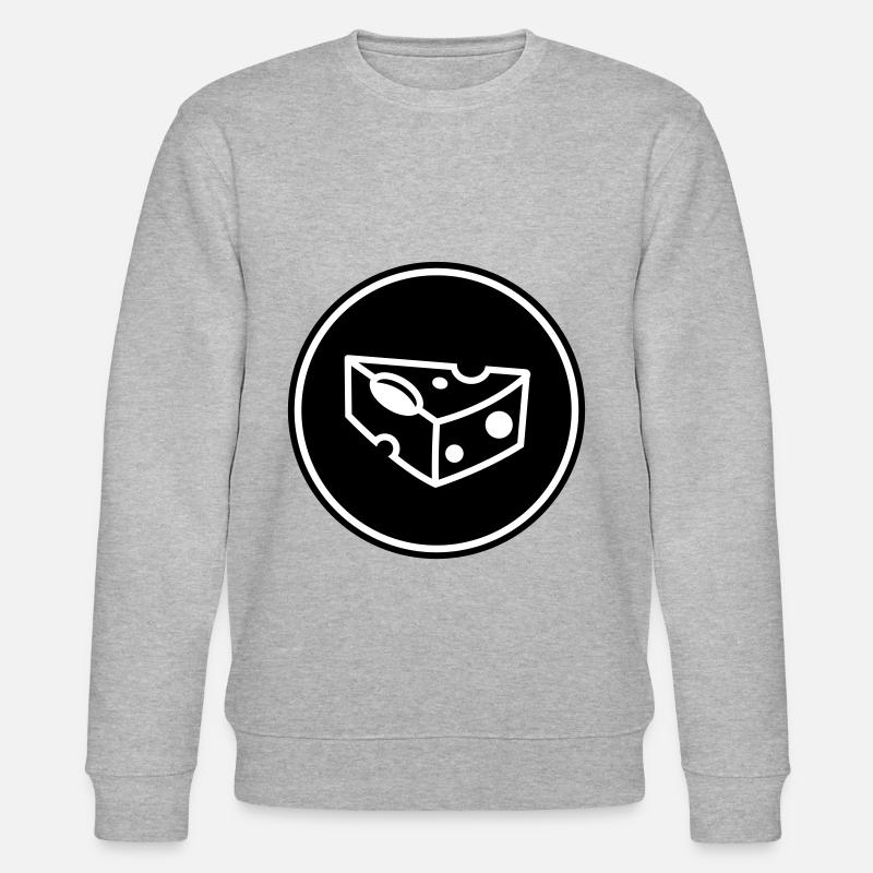 Symbole du fromage - Sweat bio CHANGER Stanley/Stella Unisexe - gris chiné