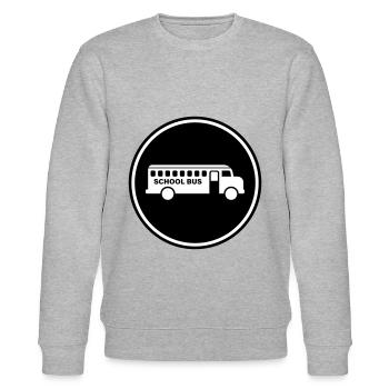 Schulbus schule - Stanley/Stella Unisex Bio-Sweatshirt CHANGER  - Grau meliert - Vorne - Nik (191cm) & Marisol (170cm)