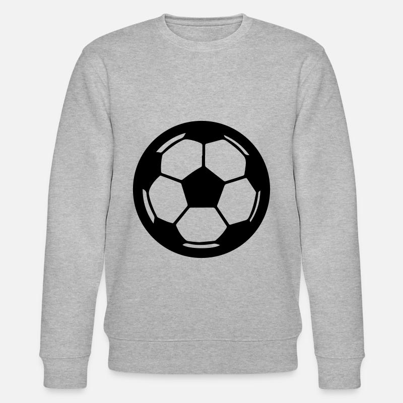 Fussball Symbol - Stanley/Stella Unisex Bio-Sweatshirt CHANGER  - Grau meliert