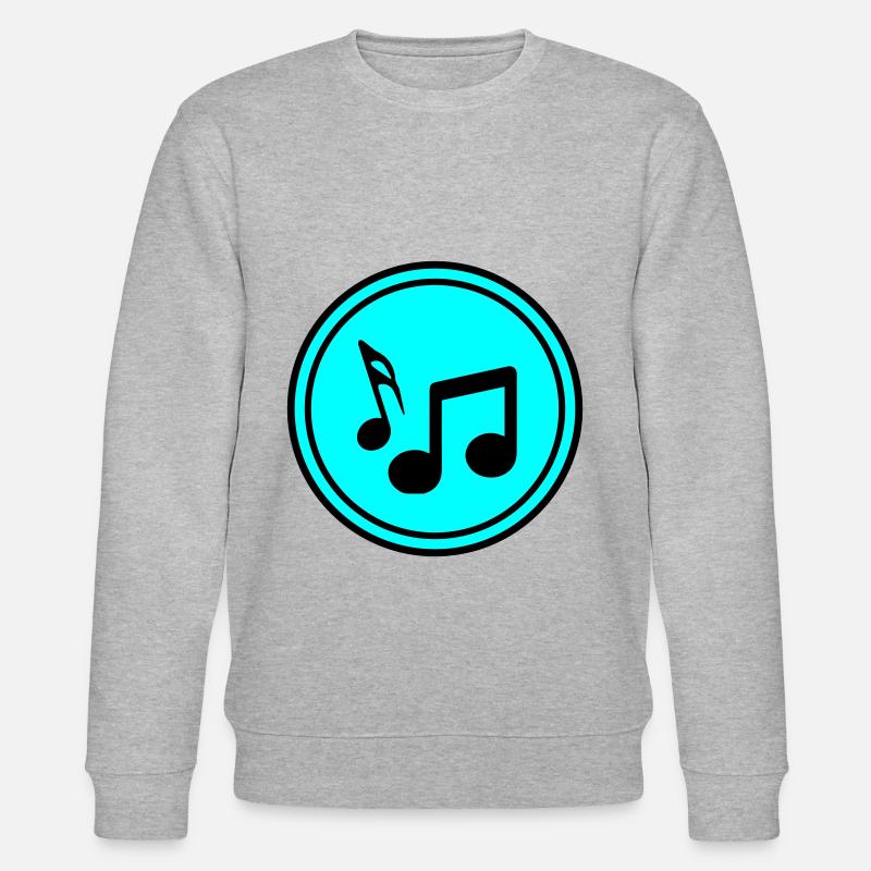 Musiknoten zeichen - Stanley/Stella Unisex Bio-Sweatshirt CHANGER  - Grau meliert