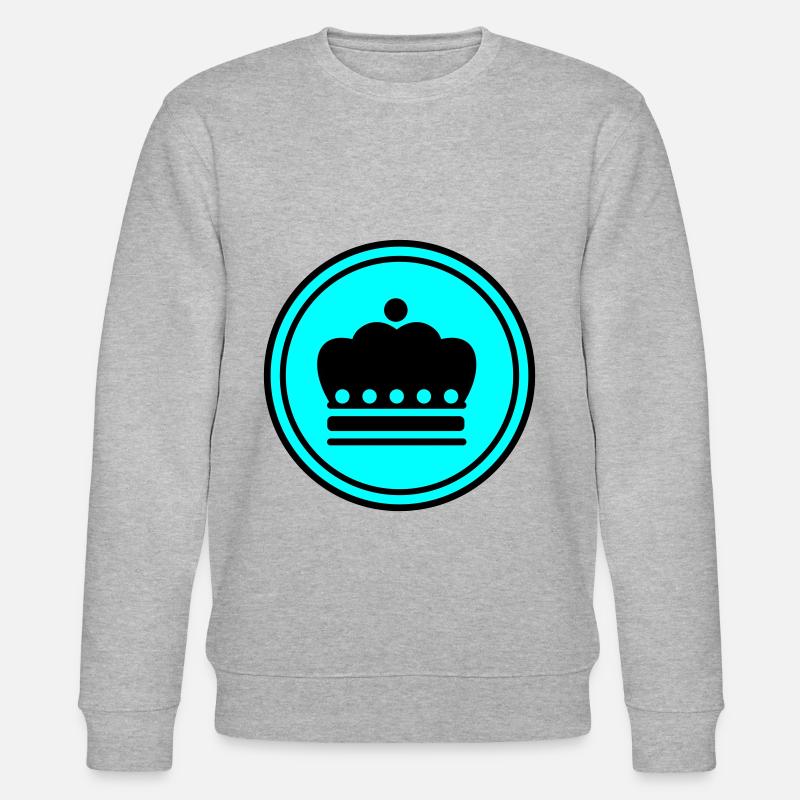 Krone icon - Stanley/Stella Unisex Bio-Sweatshirt CHANGER  - Grau meliert