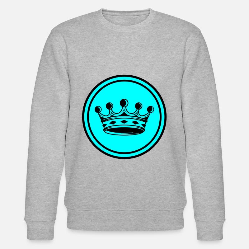 Krone Silhouette icon - Stanley/Stella Unisex Bio-Sweatshirt CHANGER  - Grau meliert
