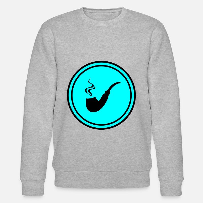 Fumer une pipe - Sweat bio CHANGER Stanley/Stella Unisexe - gris chiné