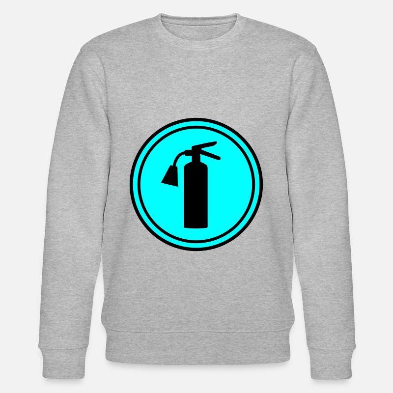 Symbole d’extincteur - Sweat bio CHANGER Stanley/Stella Unisexe - gris chiné