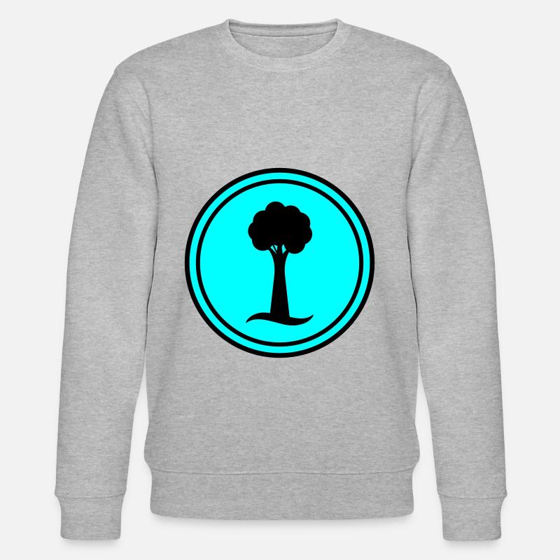 Baum Symbol - Stanley/Stella Unisex Bio-Sweatshirt CHANGER  - Grau meliert