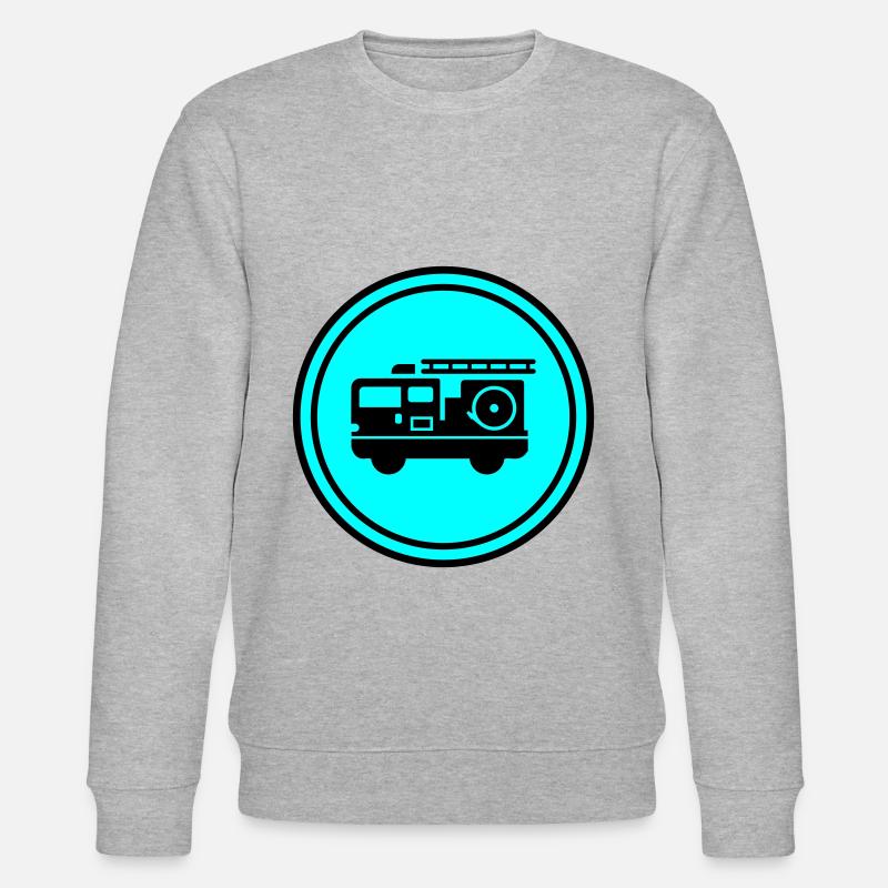 Fire engine - Stanley/Stella CHANGER Unisex Organic Sweatshirt - heather grey