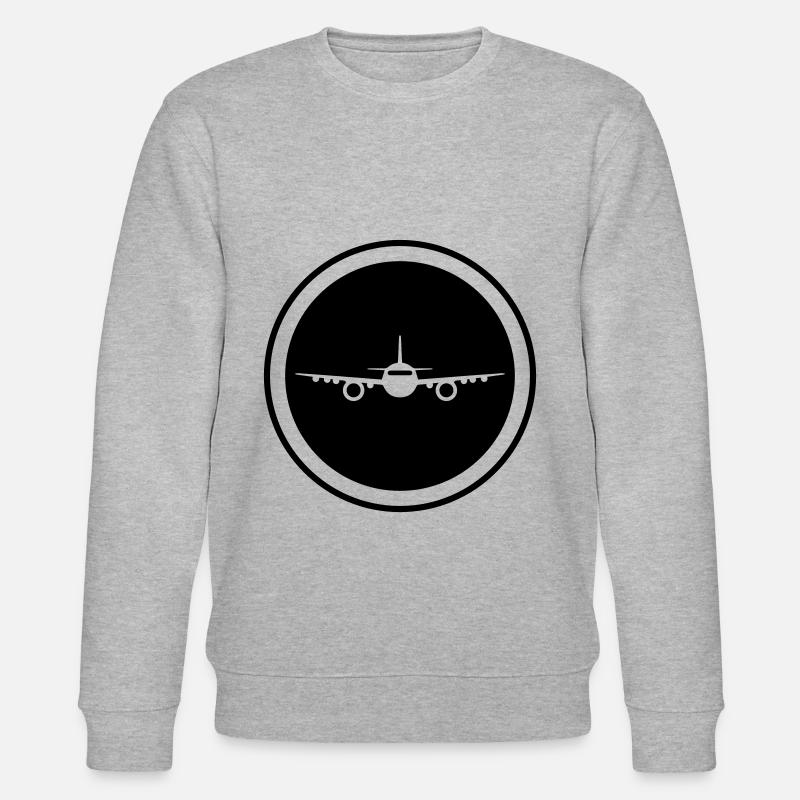 Icône d’avion - Sweat bio CHANGER Stanley/Stella Unisexe - gris chiné