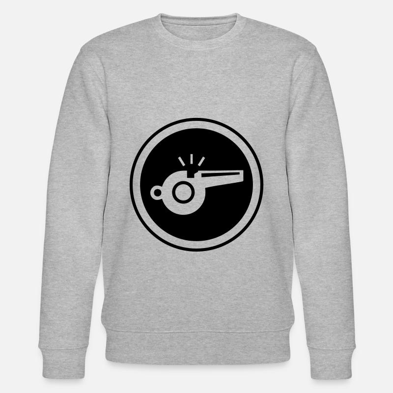 Trillerpfeife Pfeife - Stanley/Stella Unisex Bio-Sweatshirt CHANGER  - Grau meliert