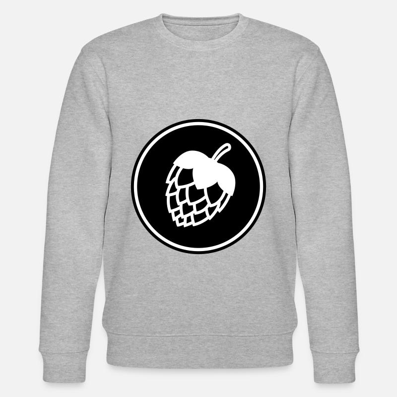 Bier zapfen icon - Stanley/Stella Unisex Bio-Sweatshirt CHANGER  - Grau meliert