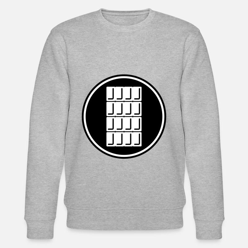 Symbole d’icône en chocolat - Sweat bio CHANGER Stanley/Stella Unisexe - gris chiné