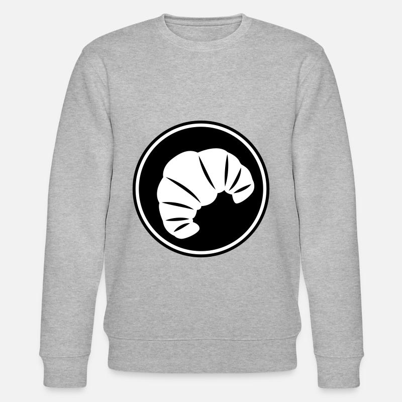 Croissant Symbol - Stanley/Stella Unisex Bio-Sweatshirt CHANGER  - Grau meliert