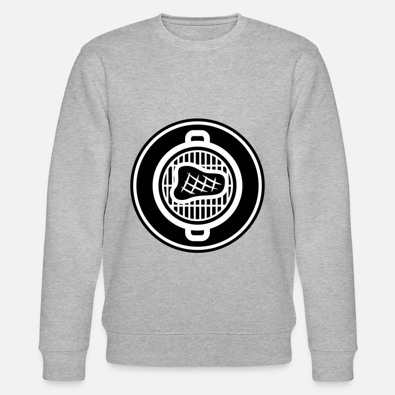 Steak de viande - Sweat bio CHANGER Stanley/Stella Unisexe - gris chiné