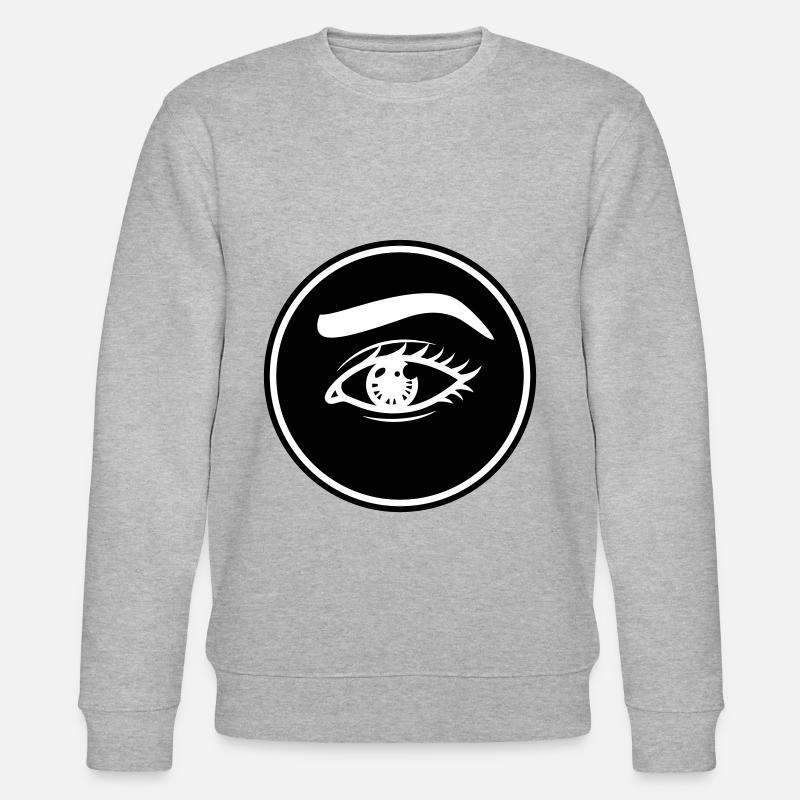 Augen symbol - Stanley/Stella Unisex Bio-Sweatshirt CHANGER  - Grau meliert