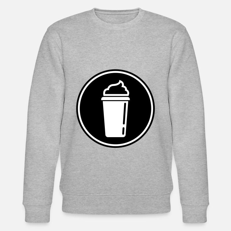 Kaffee Icon - Stanley/Stella Unisex Bio-Sweatshirt CHANGER  - Grau meliert