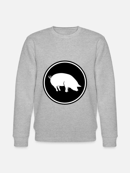 Schwein Tier - Stanley/Stella Unisex Bio-Sweatshirt CHANGER - Grau meliert