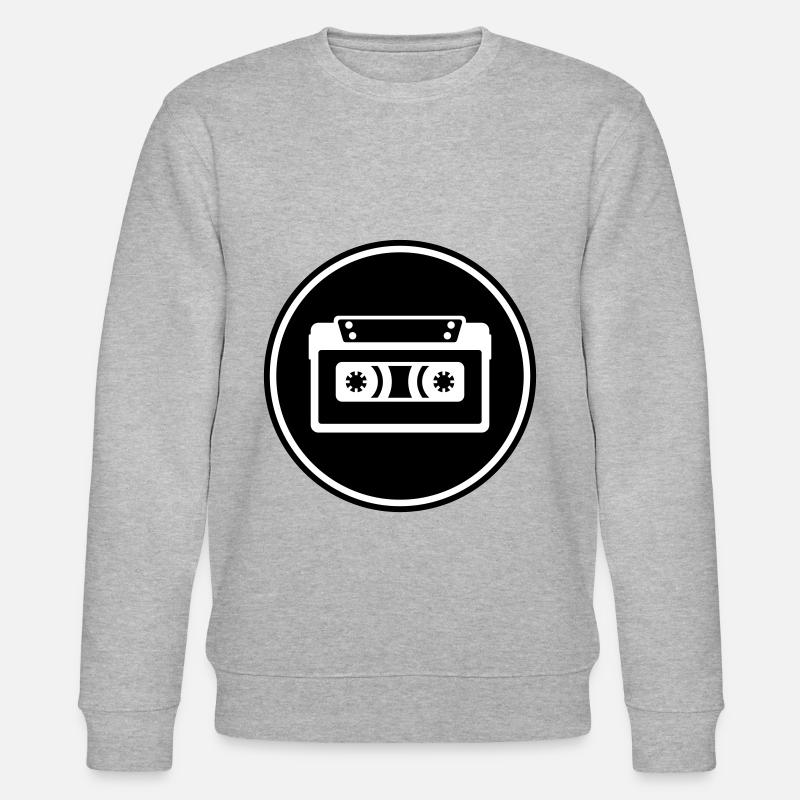 Kassette Tape Symbol - Stanley/Stella Unisex Bio-Sweatshirt CHANGER  - Grau meliert
