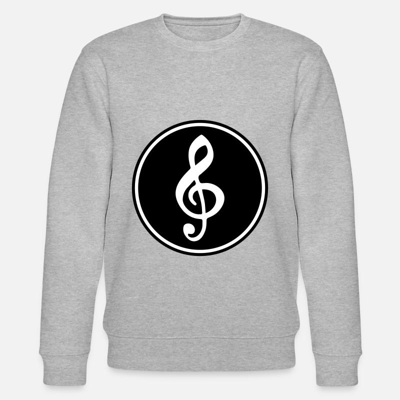 Musiknoten Musiker - Stanley/Stella Unisex Bio-Sweatshirt CHANGER  - Grau meliert