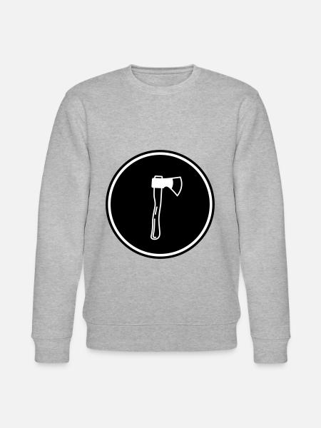 Axt Symbol - Stanley/Stella Unisex Bio-Sweatshirt CHANGER  - Grau meliert