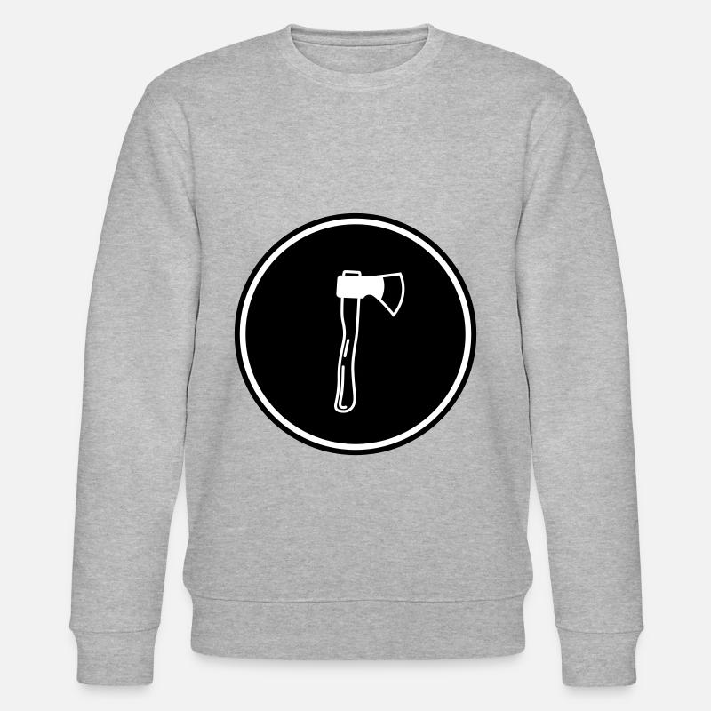 Axt Symbol - Stanley/Stella Unisex Bio-Sweatshirt CHANGER  - Grau meliert