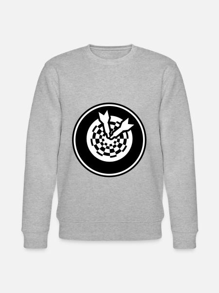 Darts 180 Symbol - Stanley/Stella CHANGER Unisex Organic Sweatshirt - heather grey