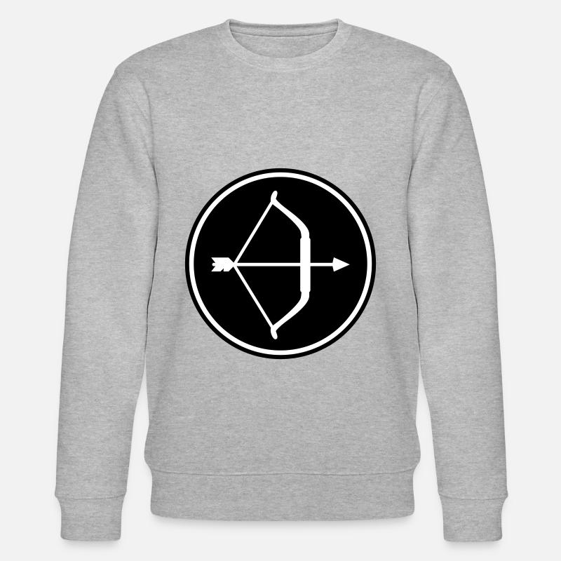 Pfeil und Bogen - Stanley/Stella Unisex Bio-Sweatshirt CHANGER  - Grau meliert
