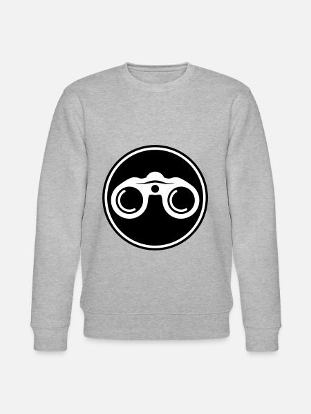 Binoculars icon - Stanley/Stella CHANGER Unisex Organic Sweatshirt - heather grey
