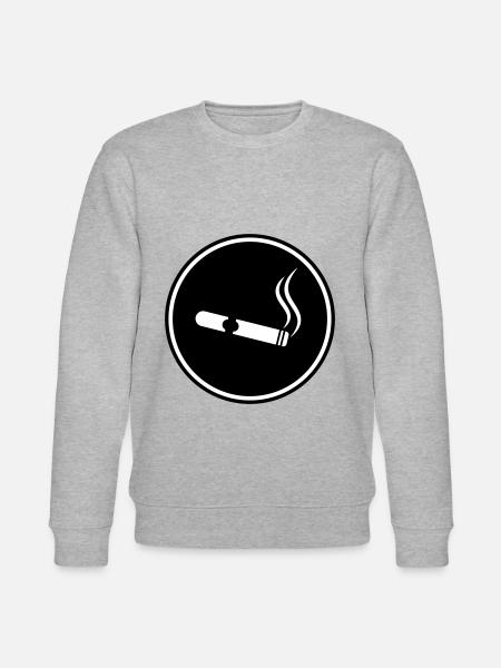 Cigar Symbol - Stanley/Stella CHANGER Unisex Organic Sweatshirt - heather grey