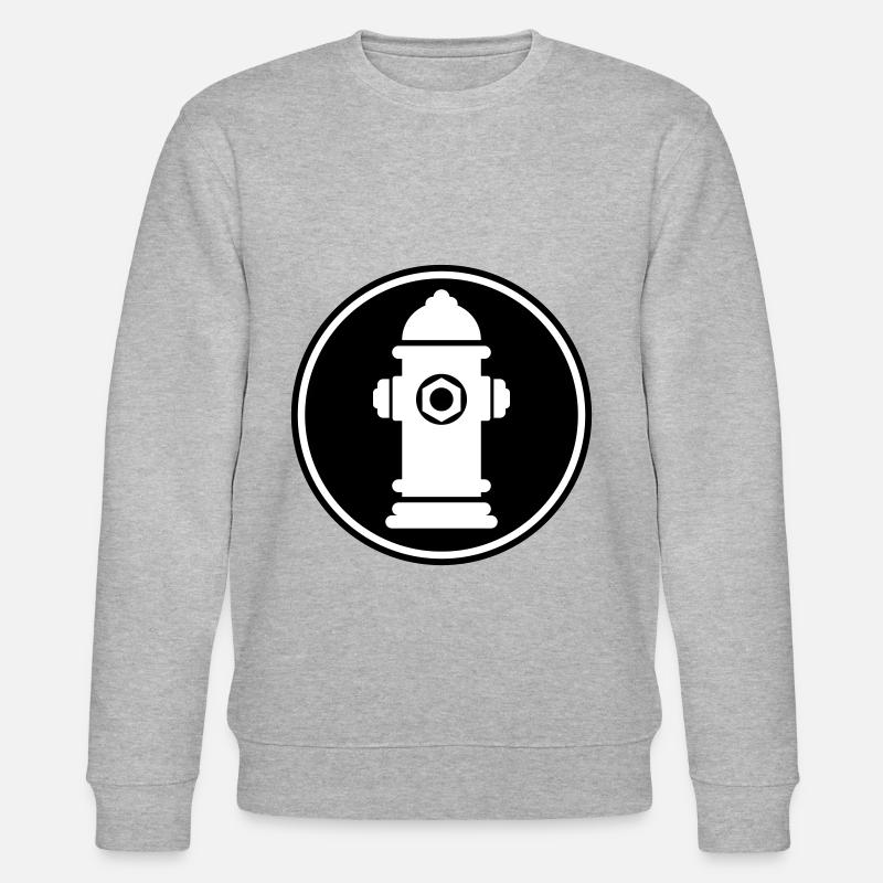Hydrant Icon - Stanley/Stella CHANGER Unisex Organic Sweatshirt - heather grey