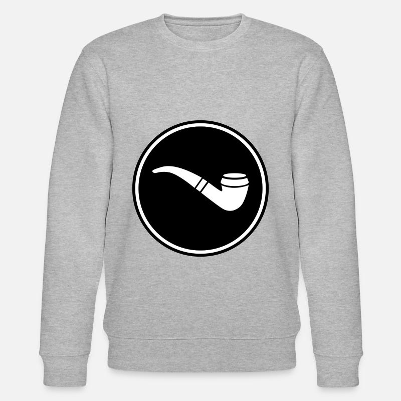 Fumer la pipe - Sweat bio CHANGER Stanley/Stella Unisexe - gris chiné